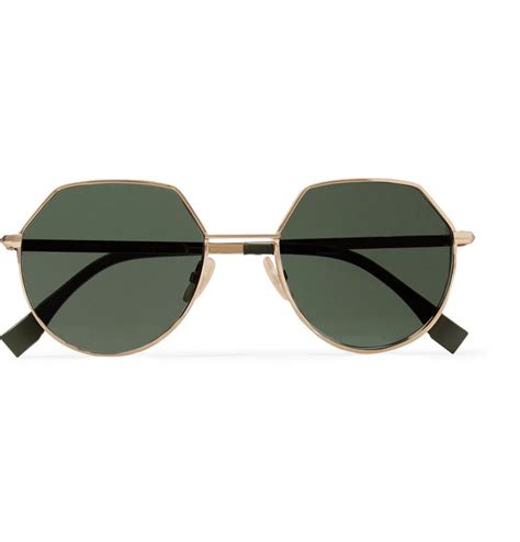 fendi glasses round|fendi hexagon sunglasses.